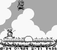 une photo d'Ã©cran de Super Mario Land 2 sur Nintendo Game Boy